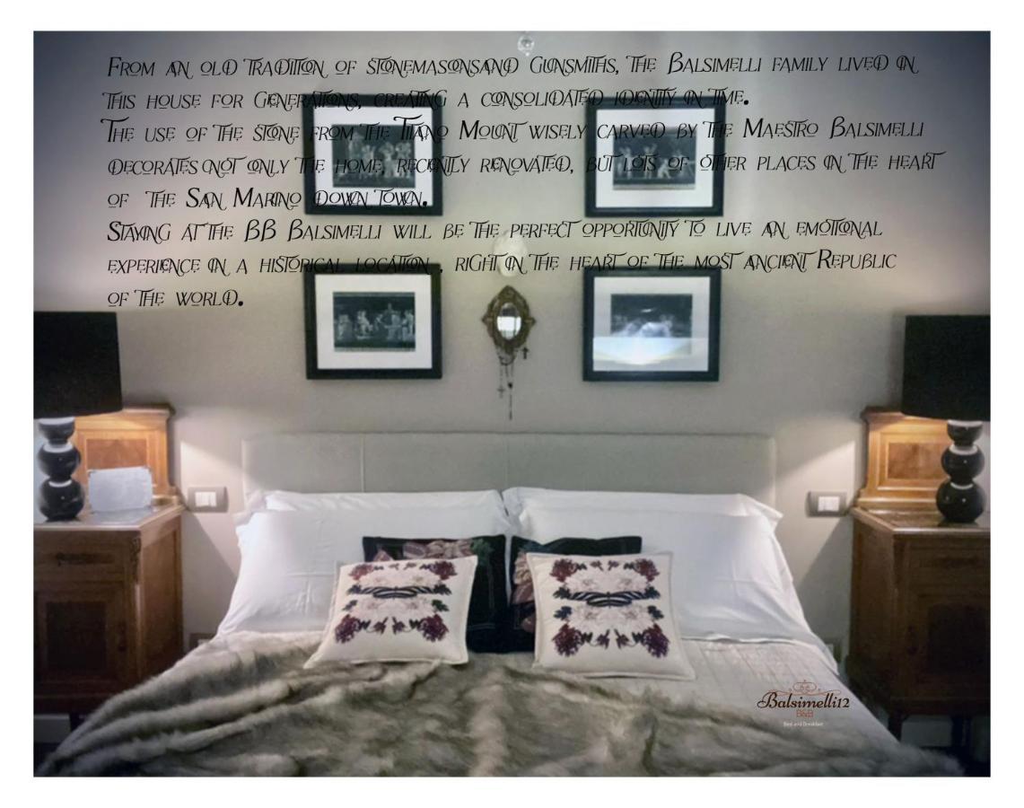 B&B Balsimelli12 San Marino Luaran gambar
